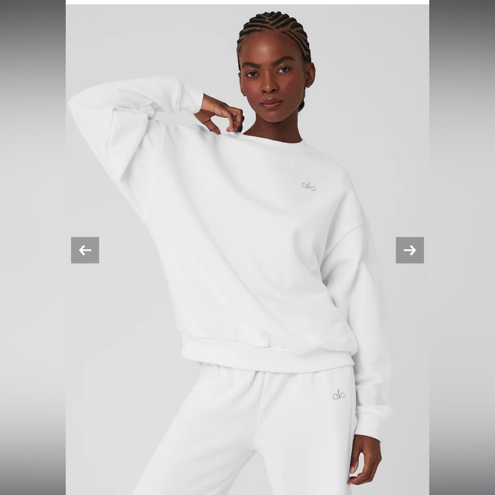 Alo Yoga Accolade Crew Neck Pullover in S
